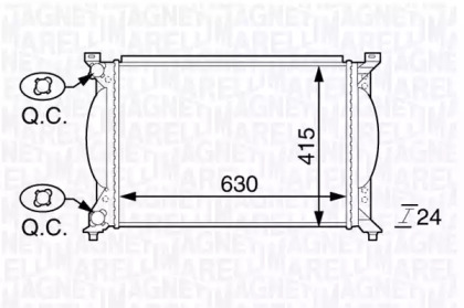 Теплообменник MAGNETI MARELLI 350213143800