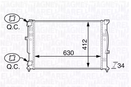 Теплообменник MAGNETI MARELLI 350213144100