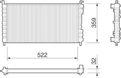 Теплообменник MAGNETI MARELLI 350213258000