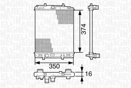 Теплообменник MAGNETI MARELLI 350213393000