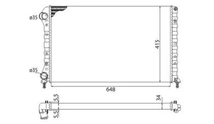 Теплообменник MAGNETI MARELLI 350213178003