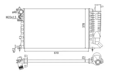 Теплообменник MAGNETI MARELLI 350213311003