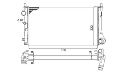 Теплообменник MAGNETI MARELLI 350213383003