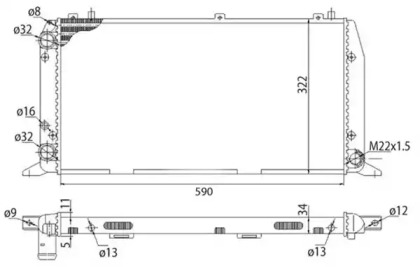 Теплообменник MAGNETI MARELLI 350213401003