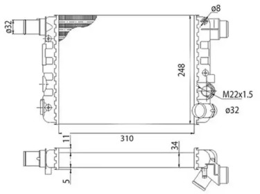 Теплообменник MAGNETI MARELLI 350213500003