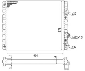 Теплообменник MAGNETI MARELLI 350213778003