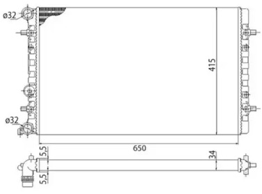 Теплообменник MAGNETI MARELLI 350213803003