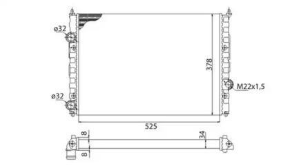 Теплообменник MAGNETI MARELLI 350213808003