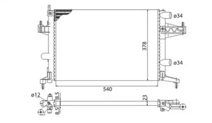 Теплообменник MAGNETI MARELLI 350213829003