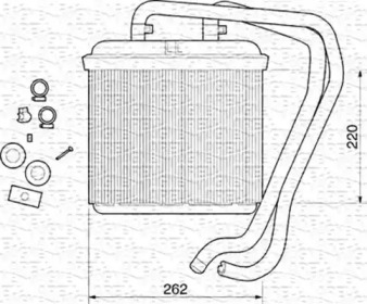 Теплообменник MAGNETI MARELLI 350218071000