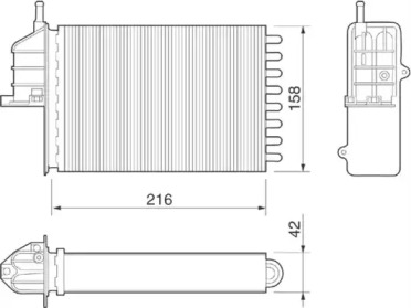 Теплообменник MAGNETI MARELLI 350218073000