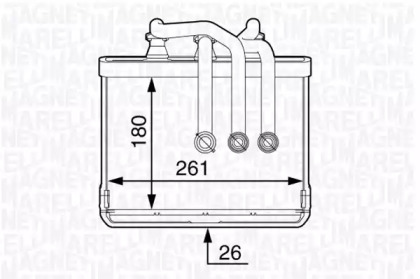 Теплообменник MAGNETI MARELLI 350218334000