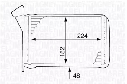 Теплообменник MAGNETI MARELLI 350218343000