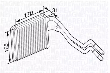 Теплообменник MAGNETI MARELLI 350218356000