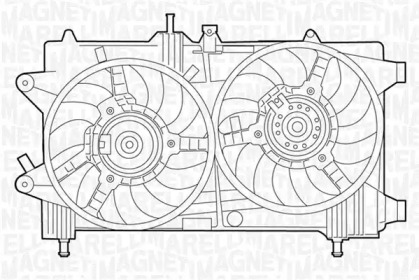 Вентилятор, охлаждение двигателя MAGNETI MARELLI 069422048010