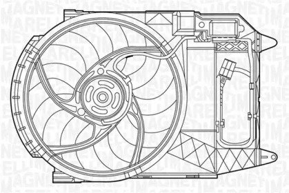 Вентилятор MAGNETI MARELLI 069422280010