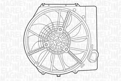 Вентилятор, охлаждение двигателя MAGNETI MARELLI 069422437010