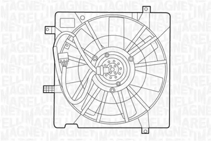 Вентилятор, охлаждение двигателя MAGNETI MARELLI 069422438010