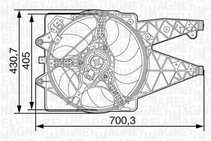 Вентилятор MAGNETI MARELLI 069422446010