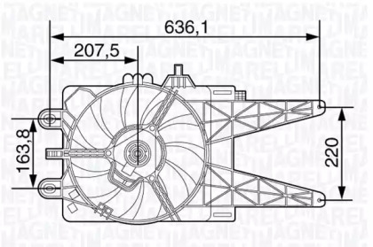 Вентилятор MAGNETI MARELLI 069422478010