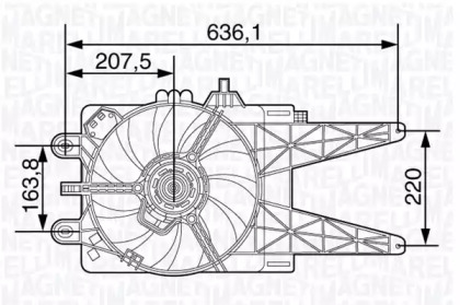 Вентилятор MAGNETI MARELLI 069422479010