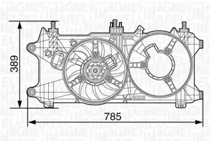 Вентилятор MAGNETI MARELLI 069422487010