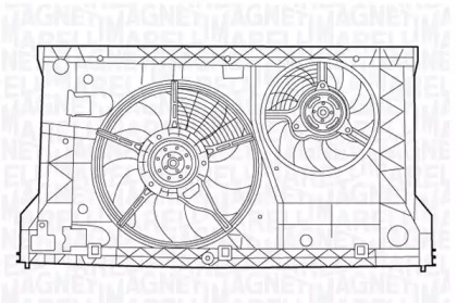 Вентилятор MAGNETI MARELLI 069422540010