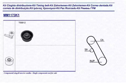 Комплект ремня ГРМ MAGNETI MARELLI 341311731101