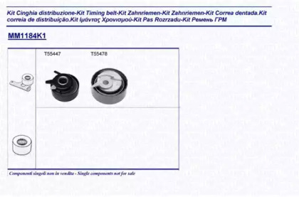 Комплект ремня ГРМ MAGNETI MARELLI 341311841101