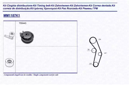 Комплект ремня ГРМ MAGNETI MARELLI 341311871101