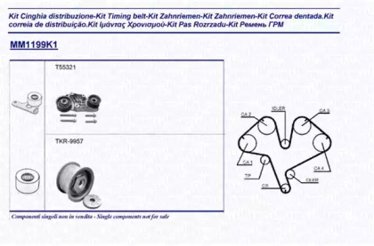 Комплект ремня ГРМ MAGNETI MARELLI 341311991101