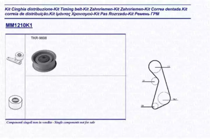 Комплект ремня ГРМ MAGNETI MARELLI 341312101101