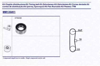 Комплект ремня ГРМ MAGNETI MARELLI 341313541101