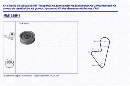 Комплект ремня ГРМ MAGNETI MARELLI 341313851101