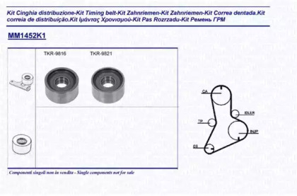 Комплект ремня ГРМ MAGNETI MARELLI 341314521101